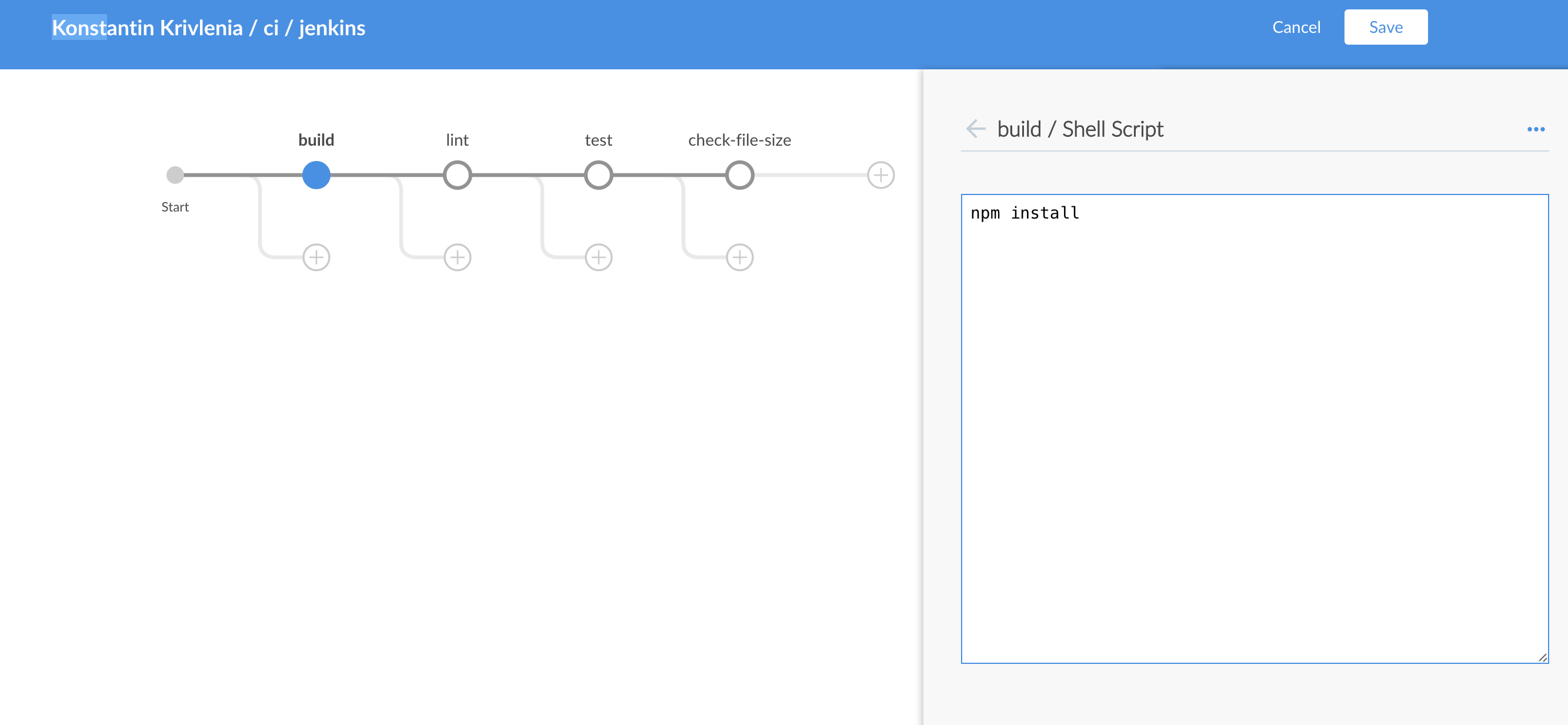 settings pipeline